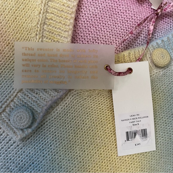 LoveShackFancy Naveen V Neck Pullover - Picture 6 of 7